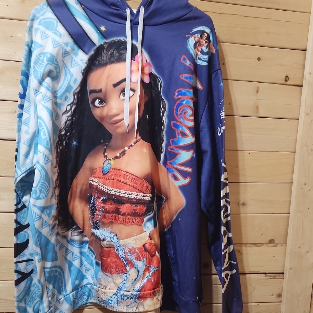 Moana Graphic Hoodie Disney Size XL